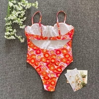 Idoravan ženski čišćenje kupaćih kostimu Ljetni ženski ljetni modni tink tenk top jednodijelni bikini