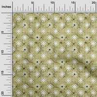 Onuone poliester Lycra Olive Zelena tkanina od listova i geometrijska haljina Materijal Tkanina za ispis