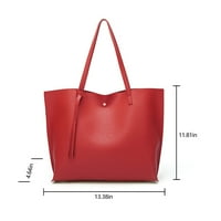 Colisha Tassel Tote kožna torba za žene, dame, dame velikih kapaciteta modne torbe torbe torbi torbice