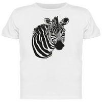 Zebra Jednostavna crtačka majica Muškarci -Image by Shutterstock, muškog velikog