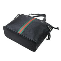 The ovce Karirane torbe na ramenu s unutrašnjim torbicom, PU veganske kožne luksuzne torbe, smeđe boje