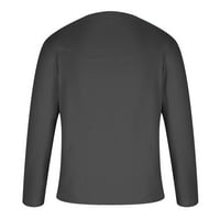 Muški ljetni vrhovi s dugim rukavima V izrez Solidac Basic Sports Majica Casual Comfy Wicking Workout
