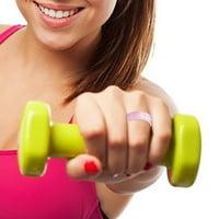 Lroplie prstenovi za žene djevojke silikonske široke joge sportski biserni svijetli silikonski prsten