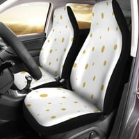 Set autohtovih pokrivača Zlatne tačke Universal Auto Front Seats Zaštitni za auto, suv limuzina, kamion