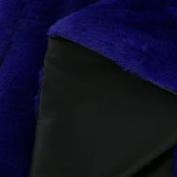 Hinvhai zimski kaputi jakne za žene čišćenje Ženske jakne srednje duljine labave pahulje meko plavo