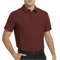 Muške casual golf košulje redovne fit performanse atletskih polo majica s kratkim rukavima za muškarce