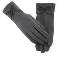 Dadaria rukavice za žene Solidne boje njemačke baršunaste rukavice sa T-Ouch ekranom za bed prste, žene