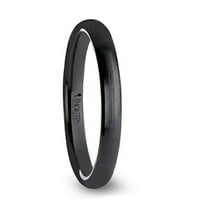 Četkica za crno u obliku kupovine gotov keramički vjenčani prsten za dame