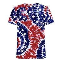 Muški ljetni vrhovi Popularna 3D digitalna grafička američka američka zastava zastava za ispisne majice