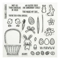 Uskršnje zeko bistri markice za kartice izrada ukrašavanja DIY ScretBooking