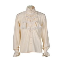 Košulje za uštedu za muškarce Pleted košulje Srednjovjekovna odjeća Steampunk Stage Nosite odjeću Court