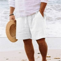 Amidoa muške kratke kratke hlače za izvlačenje elastičnih struka Ljeto plaže kratke hlače sa džepovima