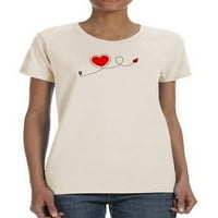 Red Heart LadyBug majica Žene -Image by Shutterstock, Ženska 3x-velika
