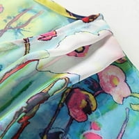 GDFUN Ženska cvjetna print Sheer šifon labavi kimono Cardigan Capes Zaštita od sunca Majice za žene