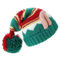 Božićni pleteni šeširi za odrasle za božićne šljokice za odrasle šešire santa šešir santa pletenim kukičanim