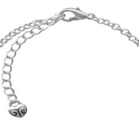 Delight nakit silvertone Velika količina duge boje miroljubivi znak višebojne kristalne mame šarm ogrlica