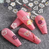 Operise reljefne naljepnice za nokte cvijet leptir srce izvrsne naljepnice DIY nail art Engleski slovo