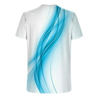 HFYIHGF 3D Sažetak TINCH majice za muške dječake Ljeto Comfy Dnevna vrhova Kratki rukav Crewneck Tees