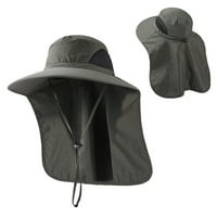 Slopehill ribolovni šešir Muški ženski široki vizinski vizir Sunčana kapa s poklopcem vrata UV zaštita