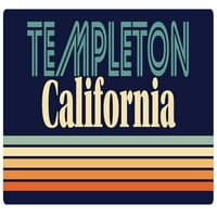 Templeton California Vinil naljepnica za naljepnicu Retro dizajn