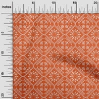 Onuone viskoze dres narančastog tkanina azijski cvjetni blok šivaći materijal za ispis tkanina od dvorišta