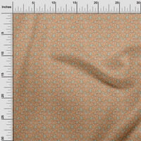 Onuone pamuk dres narančasti tkanini djeca životinjska šivaća tkanina od dvorišta otisnuta DIY odjeća