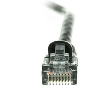 EDRAGON CAT5E Crni Ethernet patch kabel, bezobziran oblikovani čizma, stopala, pakovanje