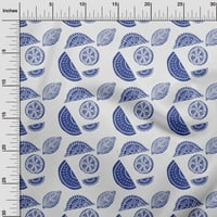 Onuone Rayon srednje plava blok tkanina za šivanje tkanine sa dvoricom tiskanim diiy odjećom šivica