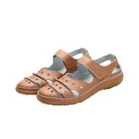 Qisiwole sandale Žene udobne cipele Loafer Ležerne kožne stanovi Ponude
