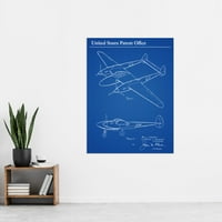 Hibbard avioni avioni avion avion avion avion Extral Extral Veliki XL zidni umjetnički poster Ispis