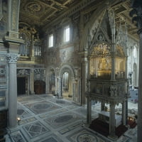 Bazilika Saint Giovannija u retkano-romskom posteru Ispis