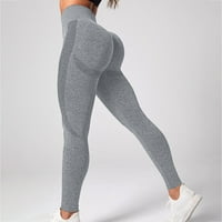 Koaiezne ženske bešavne hlače za snježne pahuljice jacquard bešavne joge hlače fitnes obrezane hlače
