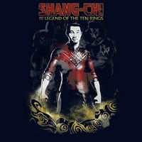 Junior's Marvel Shang-Chi i legenda od akvarelnog portreta od deset prstenova portretna grafika TEE