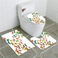 Besprekorne brojne akvarelne leptire kupaonice Cilatima za kupatilo Contour mat i toaletni poklopac