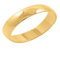 Muški 10k žuto zlatni klasični tradicionalni plan vjenčani prsten za vjenčanje 9.5