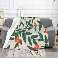Bacajte pokrivač, živopisno narančasto cvijeće za pranje pokrivača za kauč