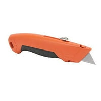 Uvlačivi komunalni nož s gumenim ručicama i sečivom za zaključavanje položaja, metal