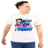 Betty Boop Air brušena na bodovanju Ženska grafička majica Tees Brisco Marke 5x