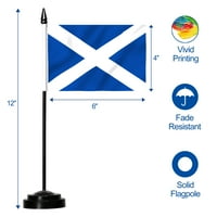 Scotland Set zastava Deluxe - minijaturna škotska zastava radne površine