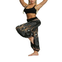 Žene harem hipi Lounge hlače udobne vrećaste cvjetne padžama hlače Aladdin odjeća