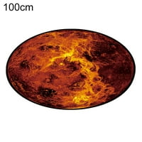 Xyer okrugli Zemljinski mjesec planeta 3D tisak meki tepih protiv klizanja prostirke za podloge