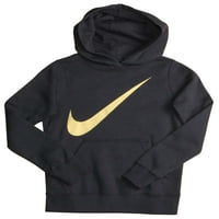 Nike Big Girls 'G casual pulover hoodie-crna
