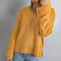 Prevelizirani džemper za pletene kablove Žene dugi pulover Ženska jesen i zima labav Ležerne prilike, pulover u obliku vrata, duks sa velikim muškim džemperima