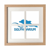 Blue Ocean Swimng Swimng Delphin uzorak okvira Wall Stonje zaslon zaslon