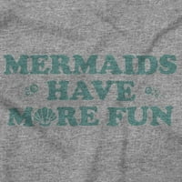 Mermaidi imaju zabavniju plažu Vibes Omladinska majica TEE Girls Dojenčad Toddler Brisco Brends 4T