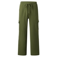 Eczipvz muške teretne pantalone Muške zip joggers hlače - Ležerne prilike za vježbanje staklene hlače