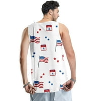 Casual tee 4. jula, muška moda, 3D print majica velike i visoke majice za muškarce Muška moda