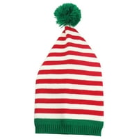 Eyicmarn za odrasle Božić Santa HATS Pletene prugaste trake za žene meke tople zimske kape za žene Muškarci