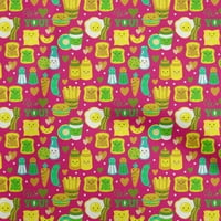 Onuone svilena tabby fuschia ružičasta tkanina za doručak projekti dekor tkanina koji se štampaju široko