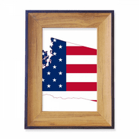 Amerika Karta Stribe Stripes Flag Flake Frame Frame Izložba Display Art Desktop Slikarstvo